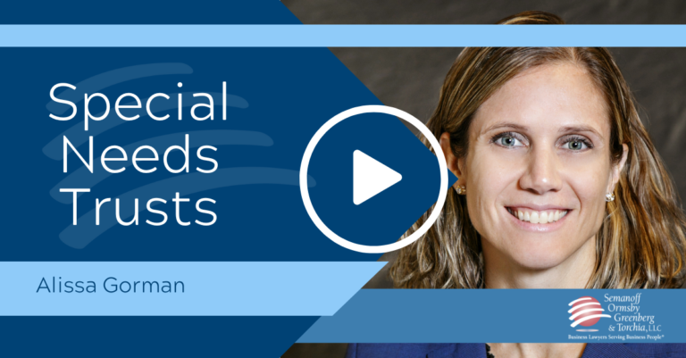 Alissa Gorman Discusses Special Needs Trusts